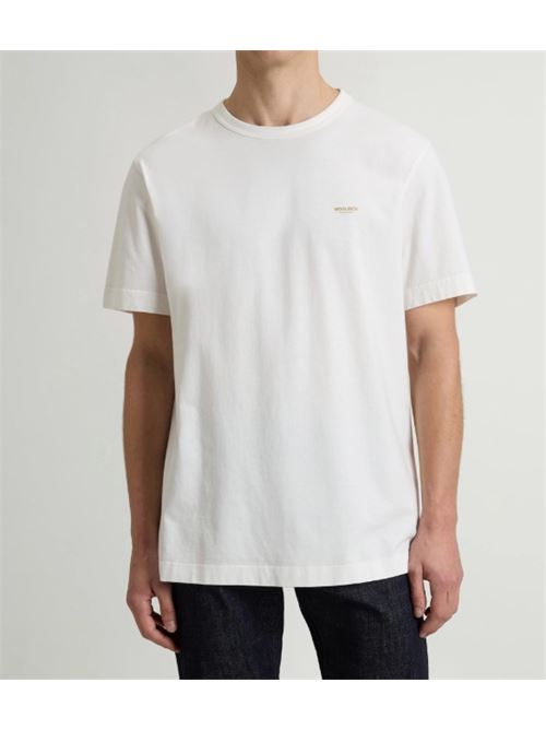 cotton logo t-shirt WOOLRICH | CFWOTE2012MRUT5334.8270